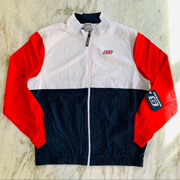 Skechers Other - Skechers Full Zip Tribute Jacket Windbreaker Large